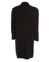 Rene Lezard Blue Cashmere Wool Coat - L