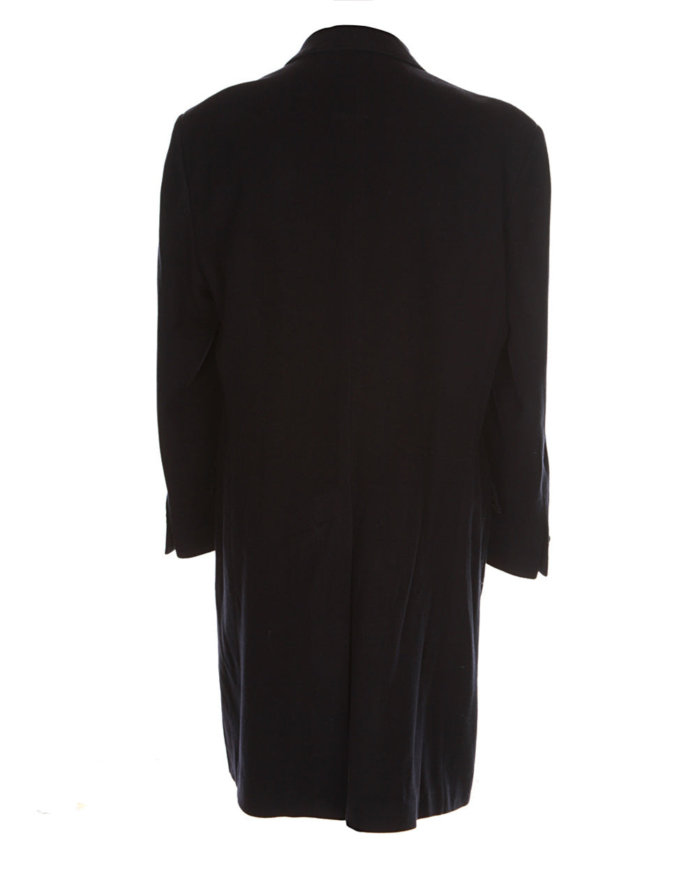 Rene Lezard Blue Cashmere Wool Coat - L