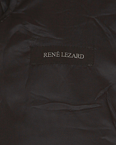 Rene Lezard Blue Cashmere Wool Coat - L