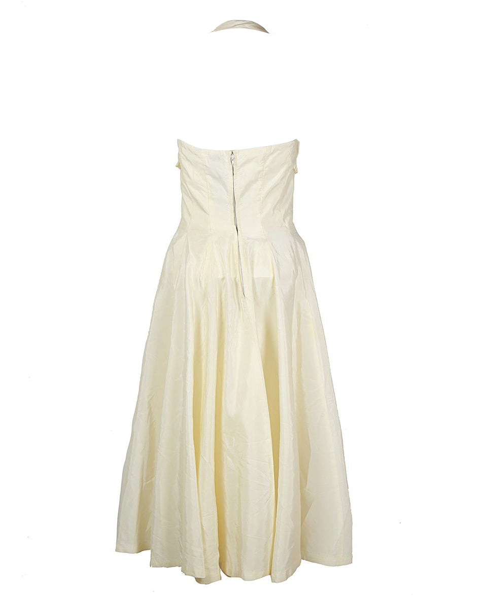 50s Satin Midi Dress - S