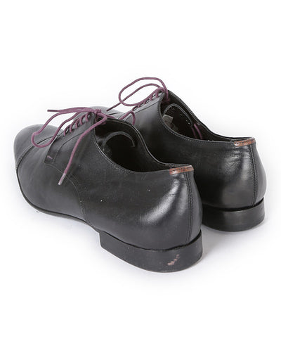 Paul Smith Black Leather Flat Shoes - UK 9