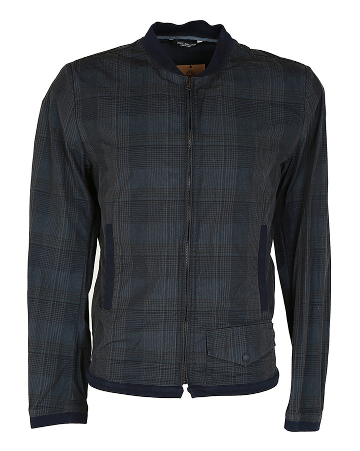 Dolce & Gabbana Grey Checked Harrington Jacket - S