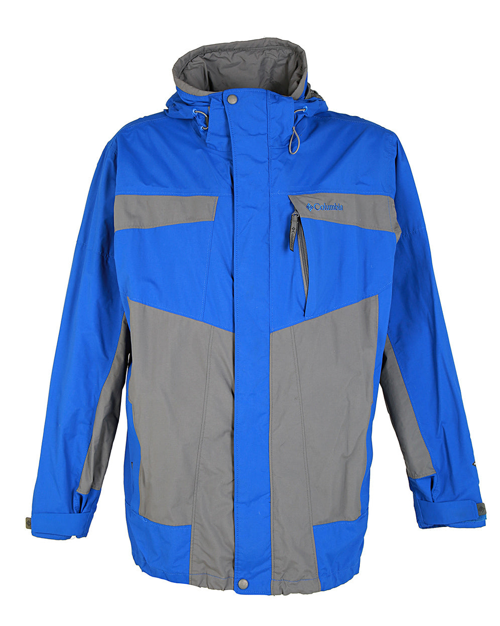Columbia Blue &amp; Grey Anorak Jacket - L