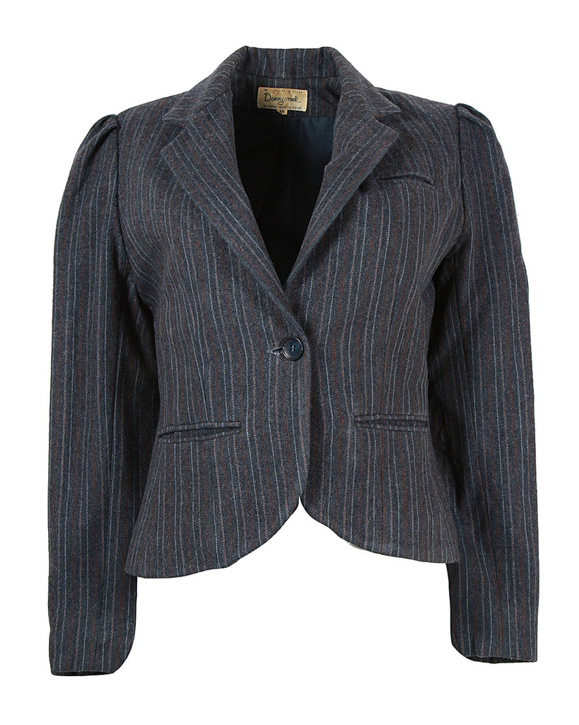 70s & Red Pinstripe Blazer S