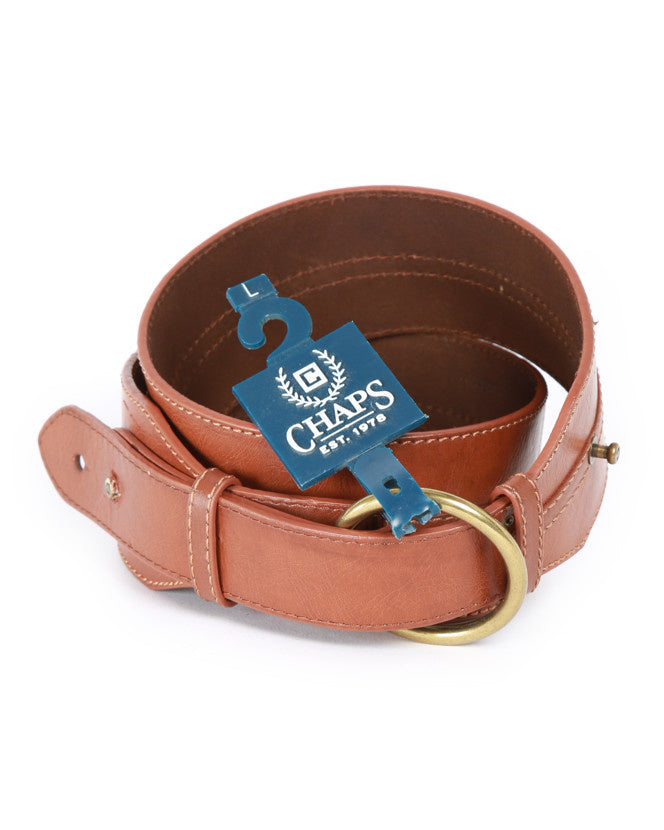 Chaps Brown Leather Belt W39