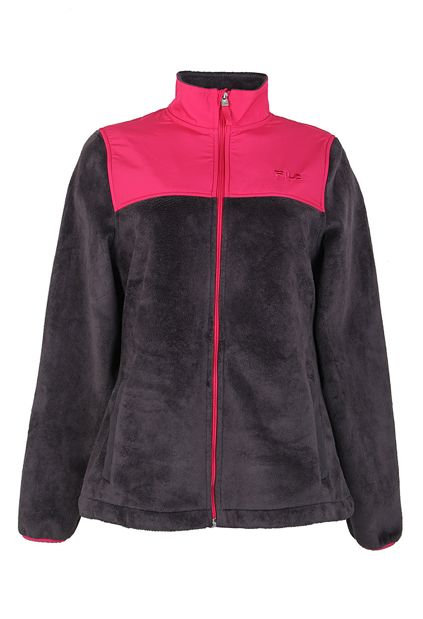 Fila Grey &amp; Pink Ski Fleece - M