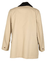 60s Beige Fleece Lined Jacket - M