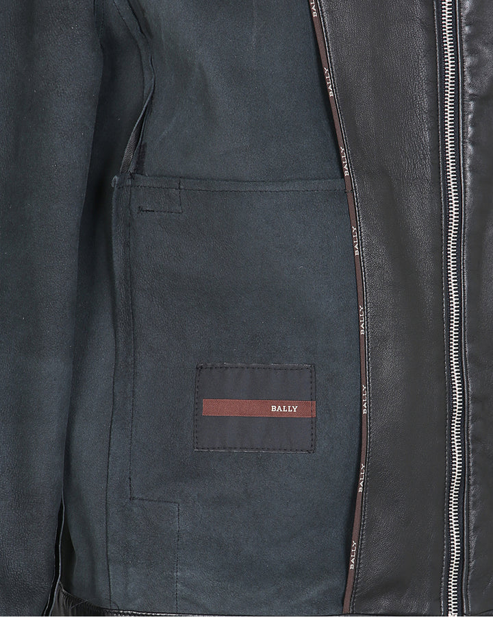 Bally Black Leather Jacket - S