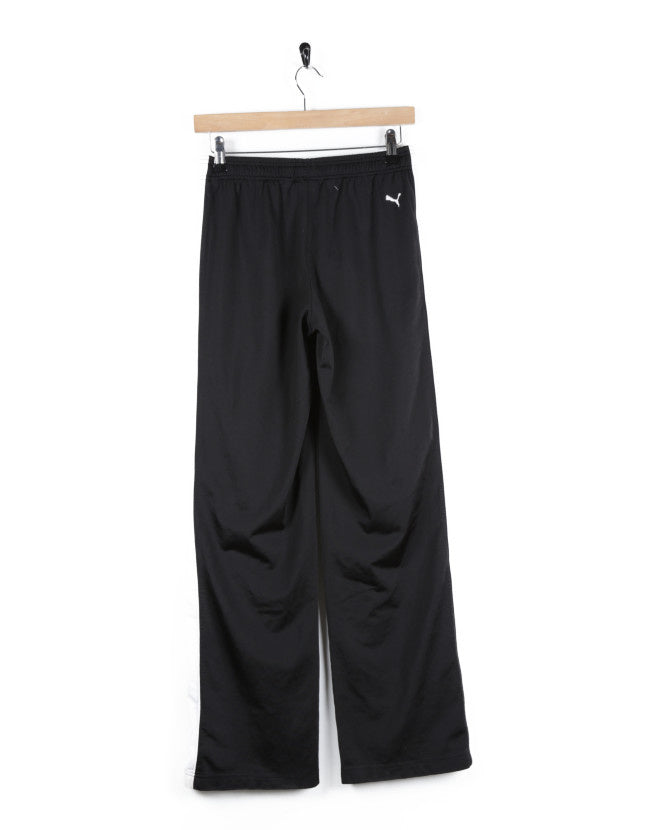 90s Puma Black &amp; White Track Trousers - W31 - W35