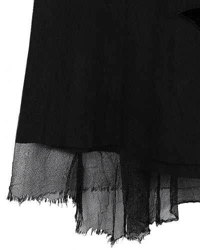 1940s Vintage Vanity Original Black Velvet & Tulle Dress - XS
