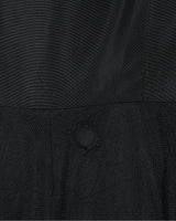 1940s Vintage Vanity Original Black Velvet &amp; Tulle Dress - XS