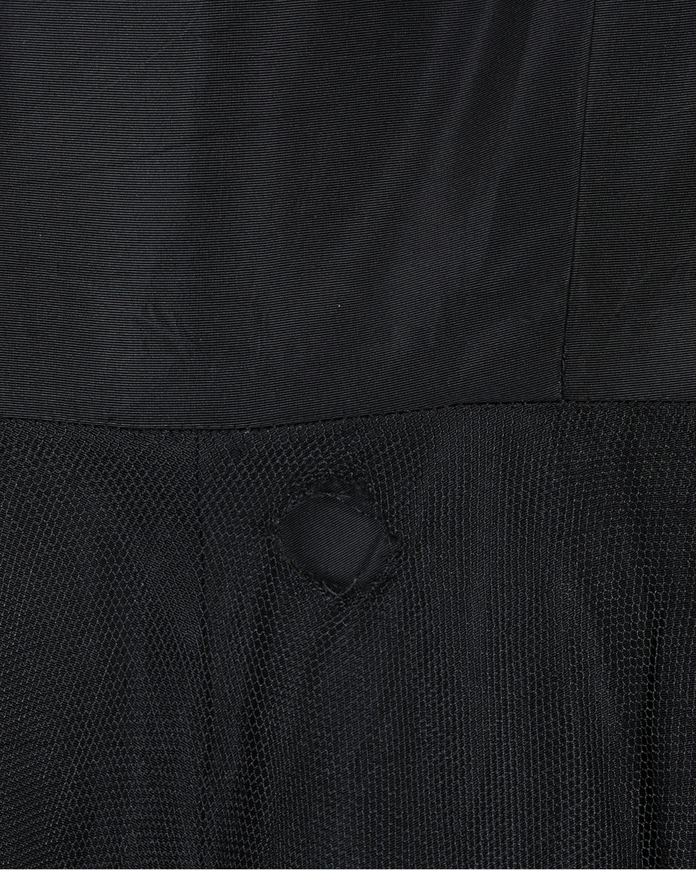 1940s Vintage Vanity Original Black Velvet &amp; Tulle Dress - XS