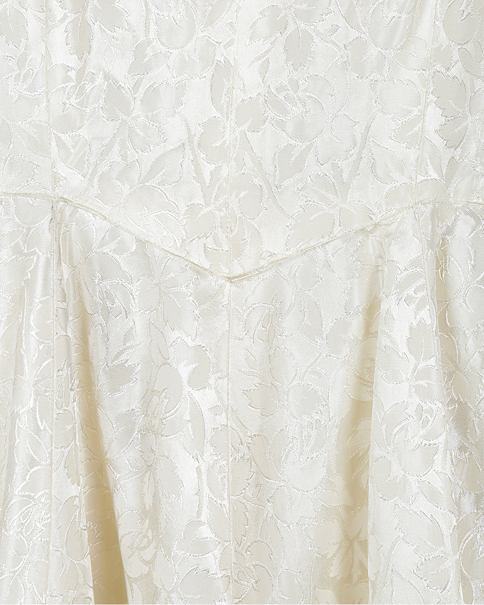 50s Cream Long Sleeve Bridal Dress - XS