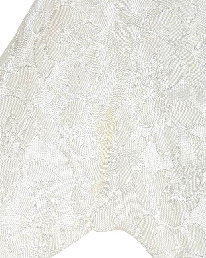 50s Cream Long Sleeve Bridal Dress - XS