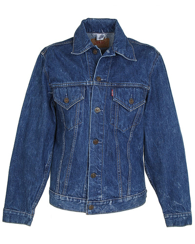 Vintage 60's Levis Blue Big E Denim Trucker Jacket - XXS