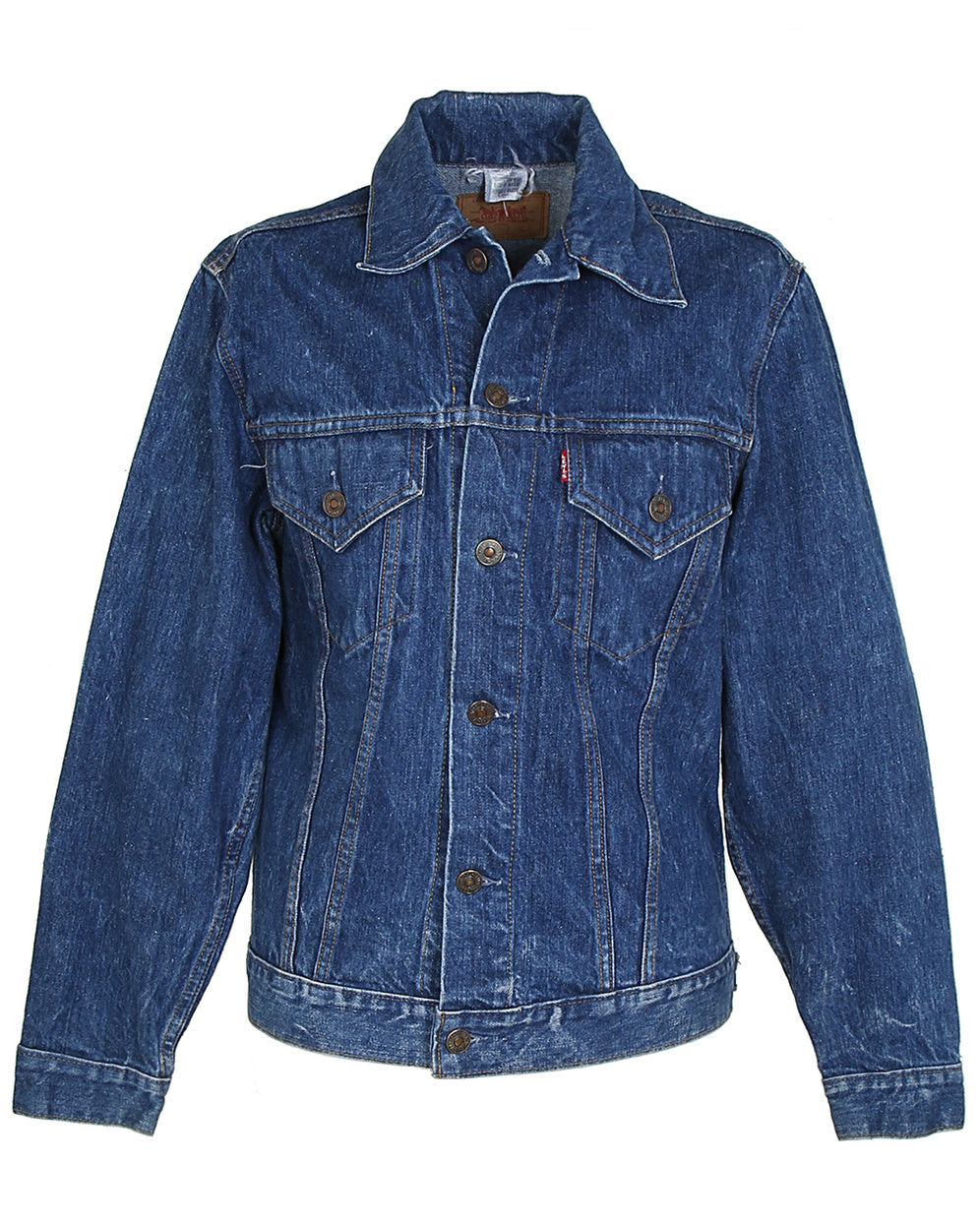 Vintage 60's Levis Blue Big E Denim Trucker Jacket - XXS