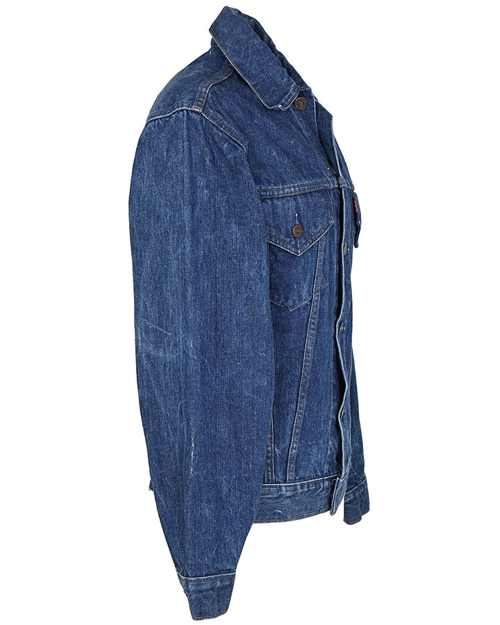 Vintage 60's Levis Blue Big E Denim Trucker Jacket - XXS