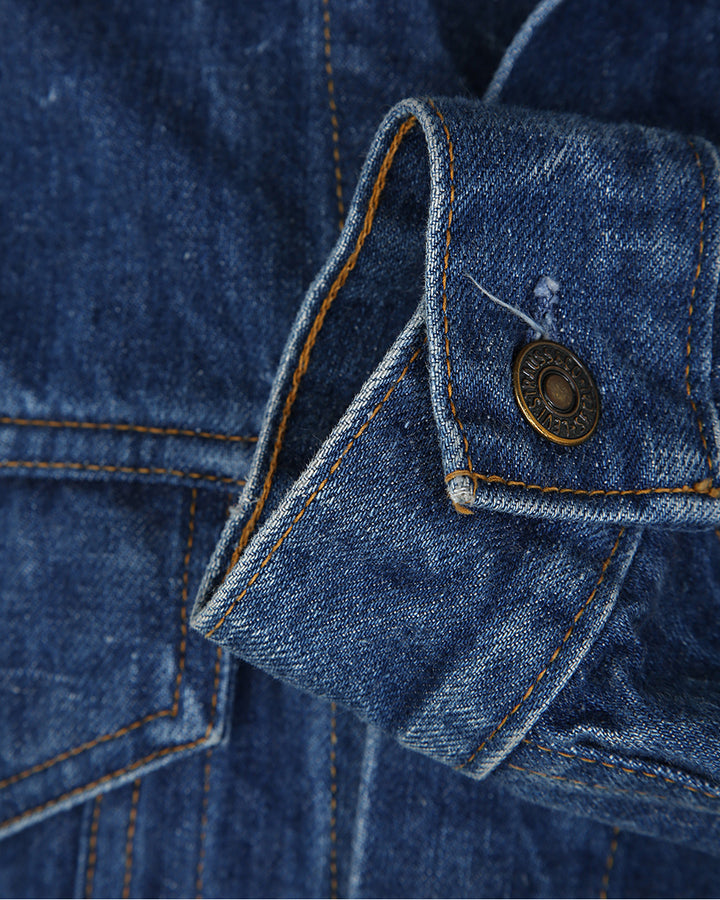 Vintage 60's Levis Blue Big E Denim Trucker Jacket - XXS