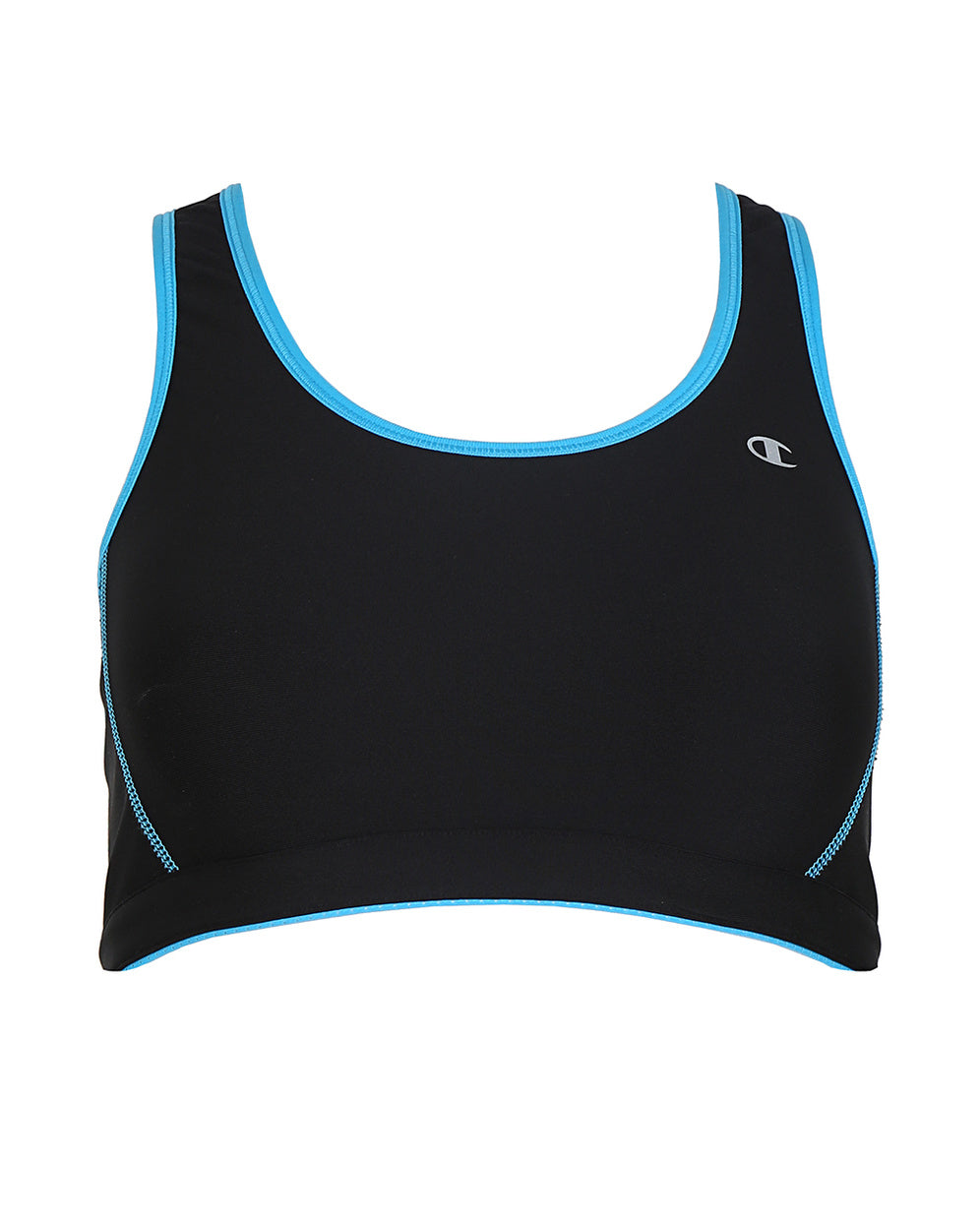 Champion Black & Blue Cropped Sports Top - S