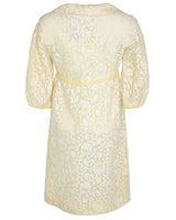 60s Vintage Yellow &amp; Lace Jacket - M
