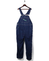 Key Denim Blue Dark Wash Dungarees - XL