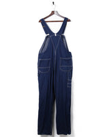 Key Denim Blue Dark Wash Dungarees - XL