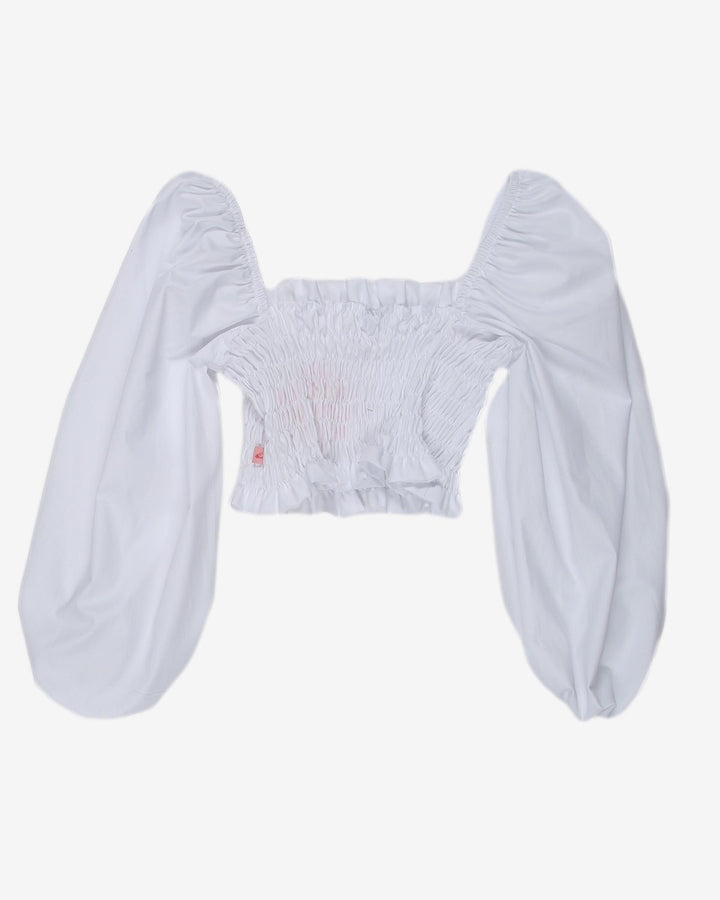 Rokit Originals Deadstock Fabric Milkmaid Rosa Top - One Size