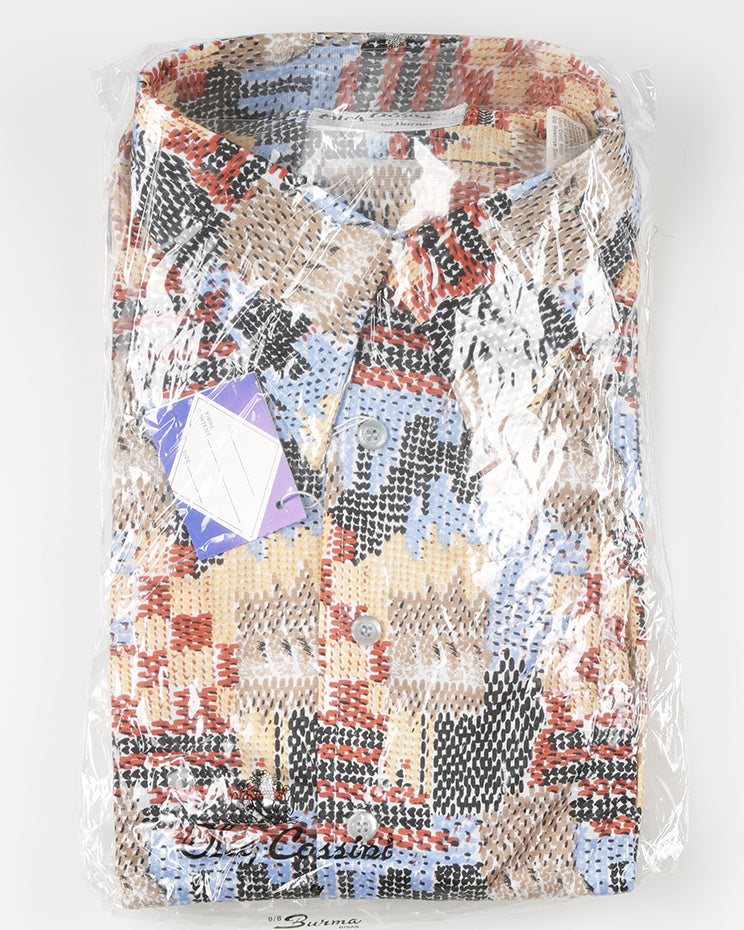 Rare 70s Unworn Deadstock Oleg Cassini Burma Disco Shirt - Style 12