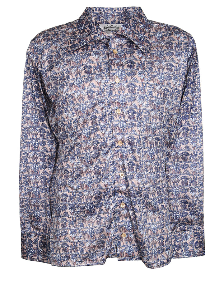 Rare 70s Unworn Deadstock Oleg Cassini Burma Disco Shirt - Style 13