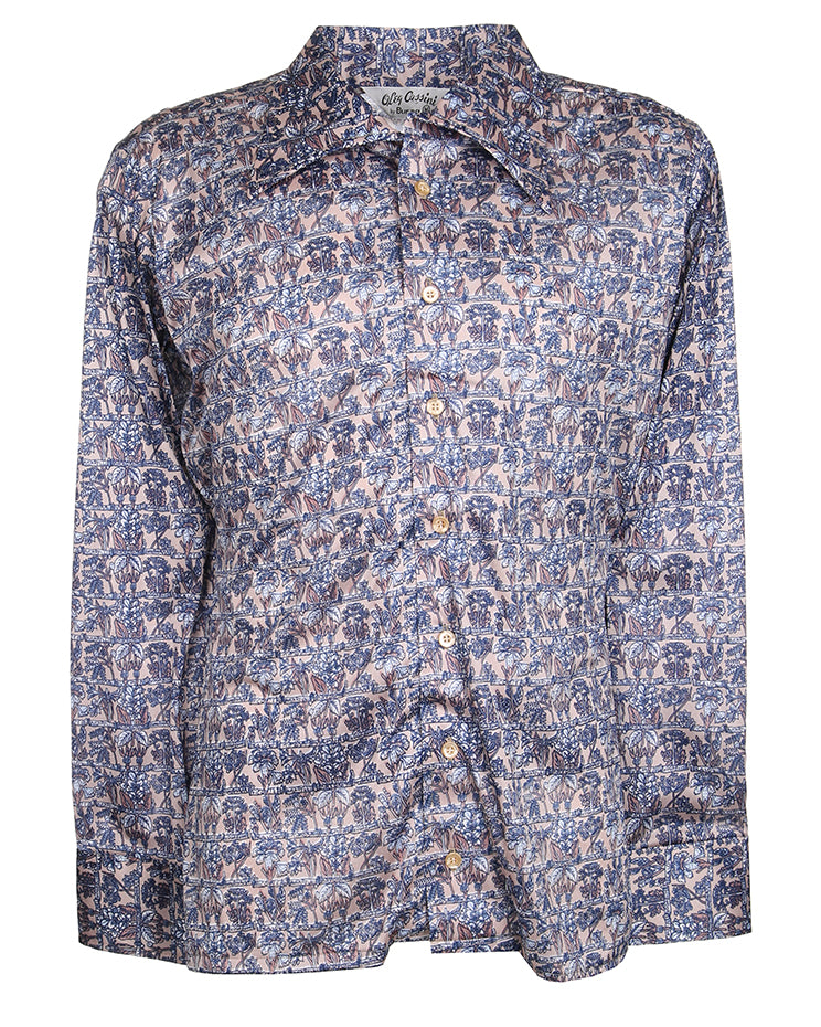 Rare 70s Unworn Deadstock Oleg Cassini Burma Disco Shirt - Style 13