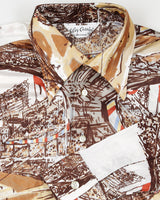 Rare 70s Unworn Deadstock Oleg Cassini Burma Disco Shirt - Style 21