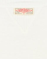 1940's superknit deadstock white sweatshirt - S
