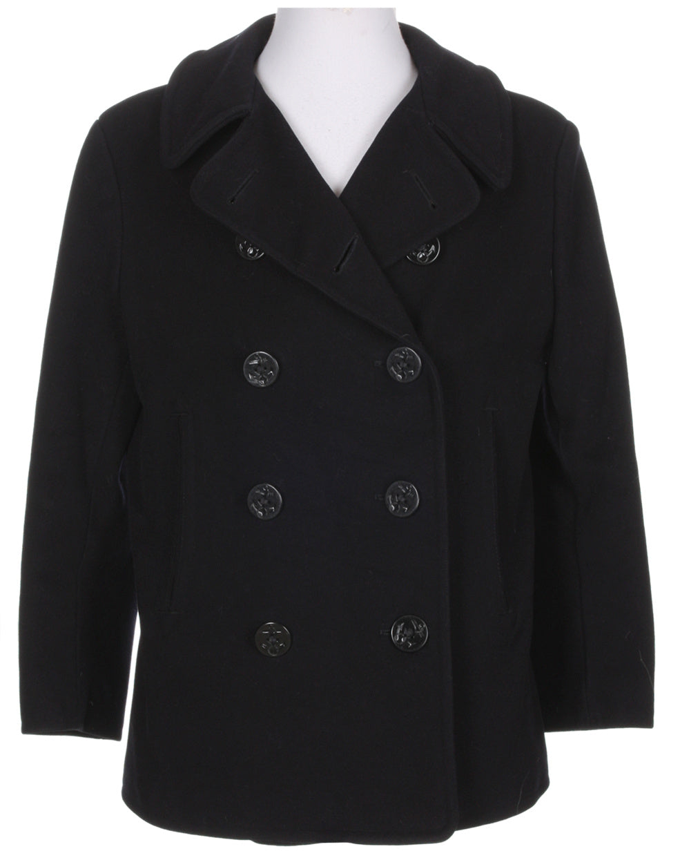 40s Navy Wool Peacoat