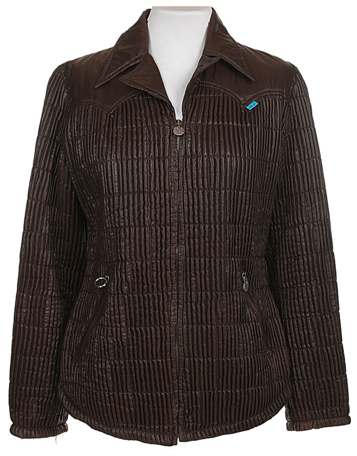 Christian Lacroix Pleated Brown Jacket - M