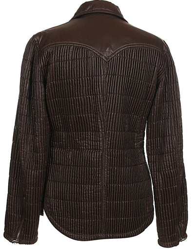 Christian Lacroix Pleated Brown Jacket - M