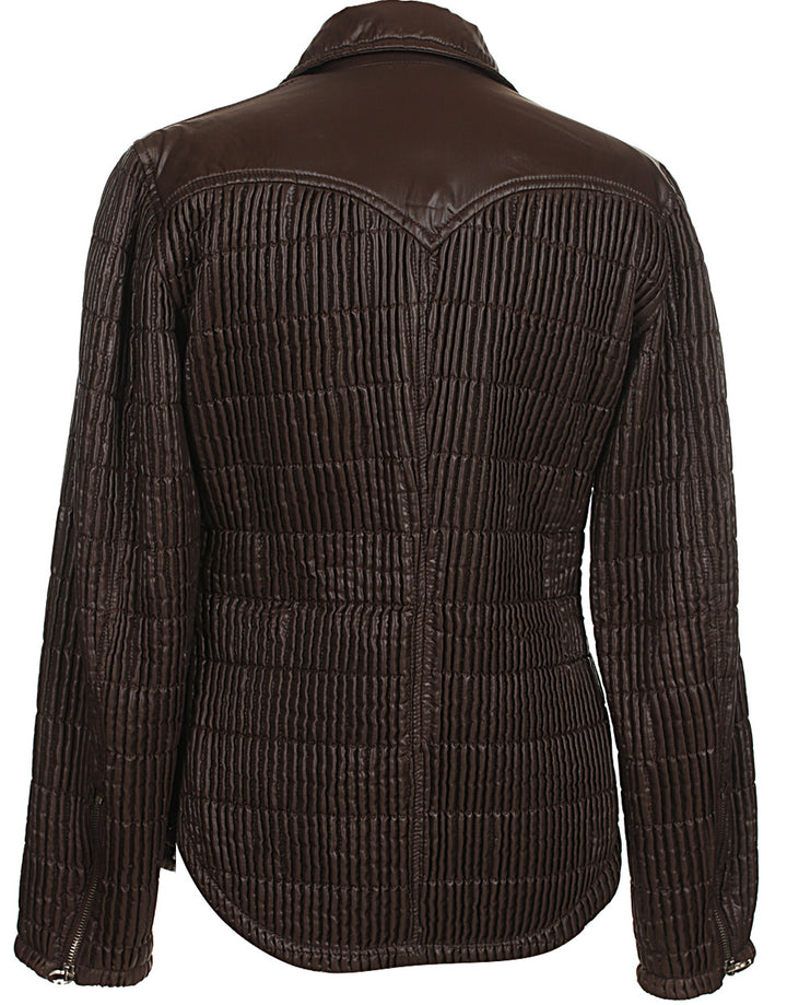 Christian Lacroix Pleated Brown Jacket - M