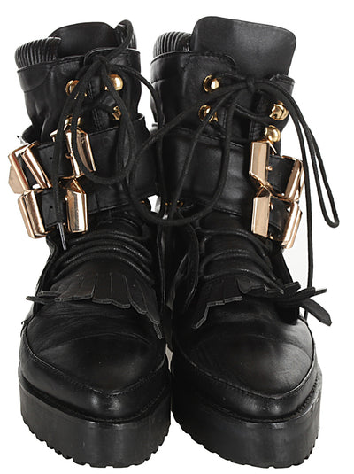 Alexander Wang Frankie Black Creeper Ankle Boots UK 2.5