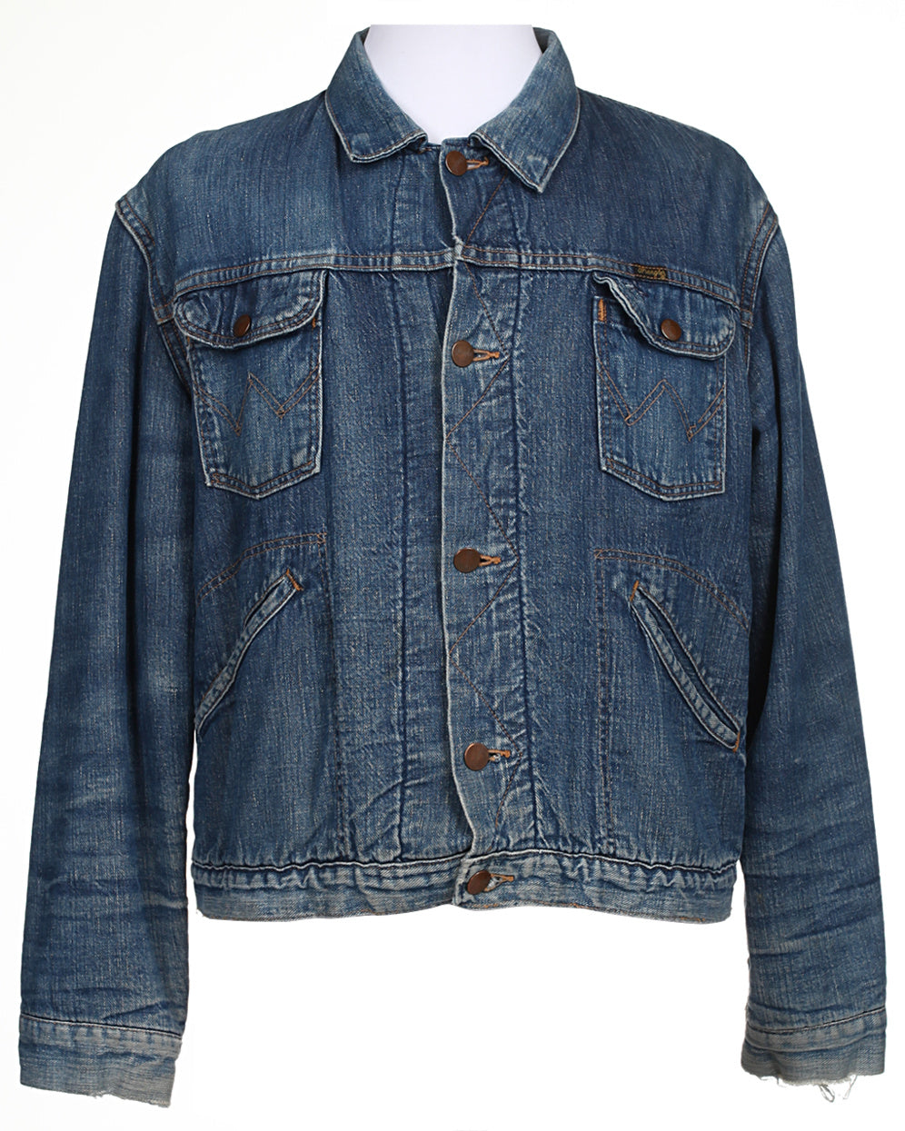 70s Wrangler Dark Blue Denim Jacket - S