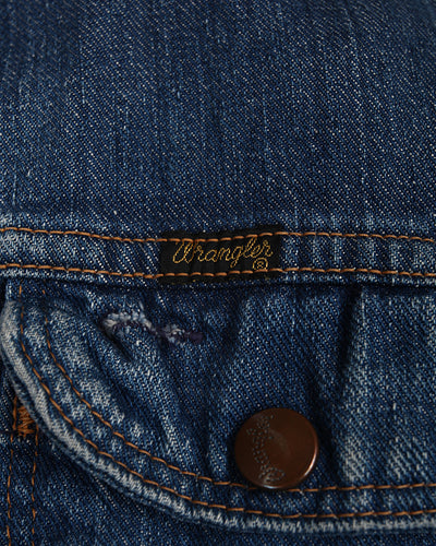 70s Wrangler Dark Blue Denim Jacket - S