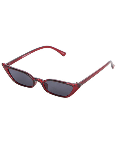 Burgundy Framed Tease Sunglasses