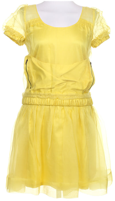 Mulberry Yellow Short Sleeved Dress - S