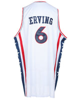 NBA Sixers White Harwood Classic Basketball Vest