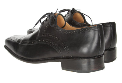 Canali Black Leather Brogues - UK 9.5