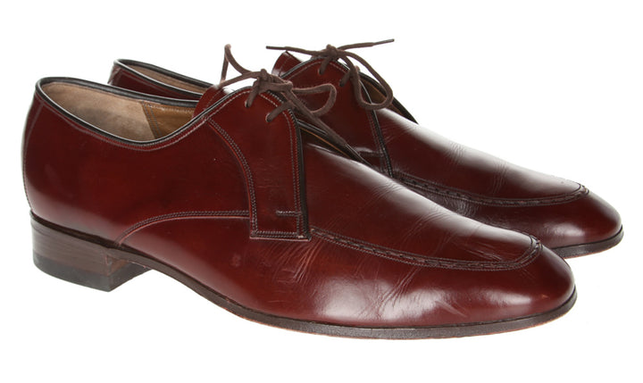 Barker Burgundy Leather Brogues - UK 10