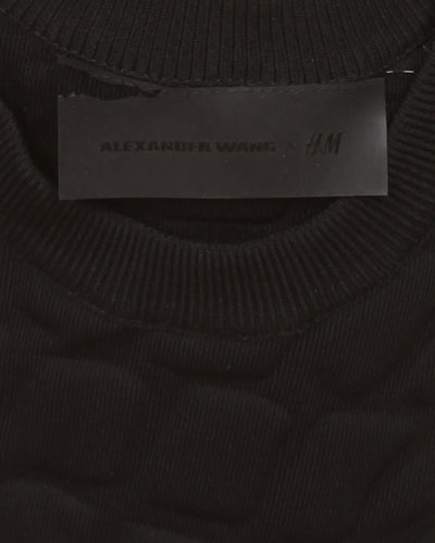Alexander Wang x H&M Black Textured Sweatshirt - XS