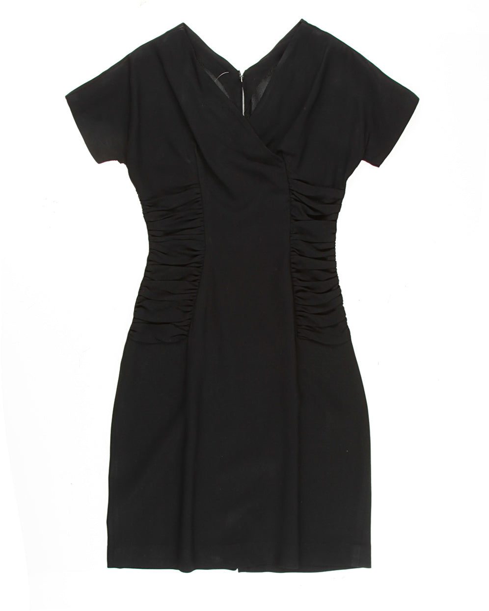 60s Black Midi Dress - S