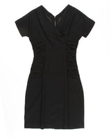 60s Black Midi Dress - S