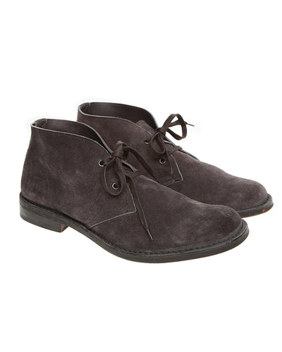 Bottega Veneta Grey Suede Flat Shoes - UK9.5