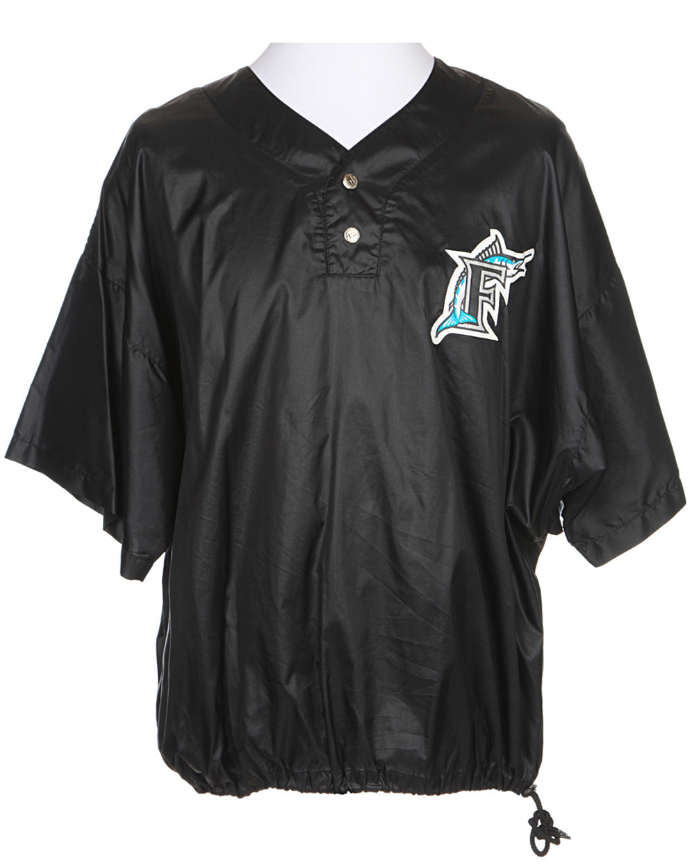 Russel Athletics Florida Dolphins Black Short Sleeved Coach Pullover - XL