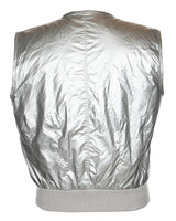 DKNY Silver Y2K Puffa Bodywarmer Sleeveless Jacket - S